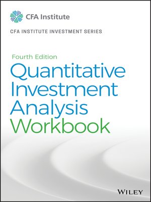 cover image of Quantitative Investment Analysis, Workbook